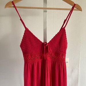 ARIZONA JEAN CO GIRL'S JUNIOR RED DRESS~SIZE S-SMALL~NEW WITH TAGS!